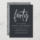 Search for photo 40th birthday invitations Stylish