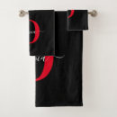 Search for black red white bath towels Elegant