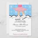 Search for blue ice skates invitations Snowflakes