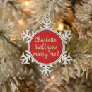 Search for marriage proposal christmas tree decorations Will you marry me