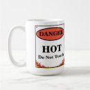 Search for danger sign mugs Warning