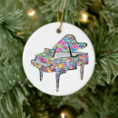 Search for piano christmas tree decorations Colourful