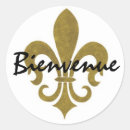 Search for gold fleur de lis stickers Black