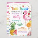 Search for 2nd flamingo birthday invitations Girl