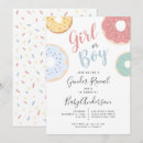 Search for doughnut gender reveal invitations Cute