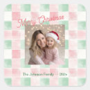 Search for christmas photo stickers Gingham