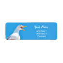 Search for gulls return address labels Bird