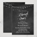 Search for string lights rehearsal dinner invitations Chalkboard