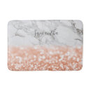 Search for rose gold bath mats Glitter