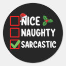 Search for sarcastic stickers Xmas