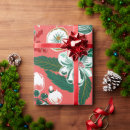 Search for floral christmas wrapping paper Red berries