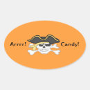 Search for pirate oval stickers Skull