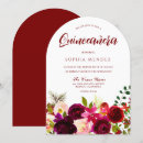 Search for wine quinceanera invitations Burgundy