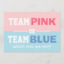 Search for team pink or blue invitations Gender