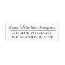 Search for modern design return address labels Black and white