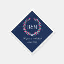 Search for navy blue monogram napkins Bridal shower