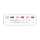Search for french macaron return address labels Pastel