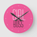 Search for pink and white clocks Stylish