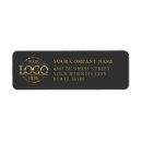 Search for gold logo return address labels Simple