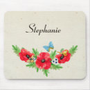 Search for red poppies mouse mats Rustic