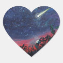 Search for shooting stars stickers Starry night