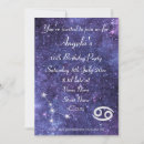 Search for cancer birthday invitations Constellation
