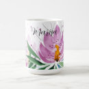 Search for violet flower mugs Watercolor