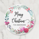 Search for circle gift tags Red and green