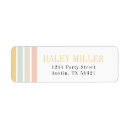 Search for rainbow stripes return address labels Summer