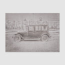 Search for vintage car tissue paper Black