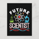 Search for scientists vertical postcards Student