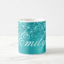 Search for metallic blue mugs Girly