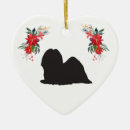 Search for lhasa apso christmas tree decorations Red