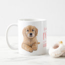 Search for golden retriever puppy mugs Watercolor
