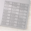 Search for transparent return address labels Elegant