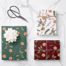 Search for orange christmas wrapping paper Botanical