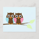 Search for owl on a branch postcards Bird