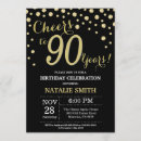 Search for 90th birthday invitations cheers to 90 years