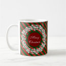 Search for red and green stripes mugs Festive