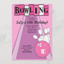 Search for retro bowling invitations Girl