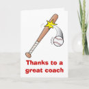Search for baseball coach thank you cards Season