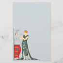 Search for art deco stationery paper Fashion