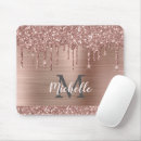 Search for rose gold mouse mats Monogrammed