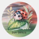 Search for cute ladybug stickers Ladybug baby shower