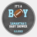 Search for football baby shower stickers Blue