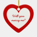 Search for will you marry me christmas tree decorations Heart