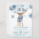 Search for deer baby boy shower invitations Watercolor