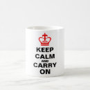 Search for keep calm crown mugs Quote