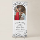 Search for white flowers welcome wedding signs Beautiful
