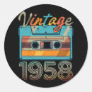 Search for 1958 stickers Birthday